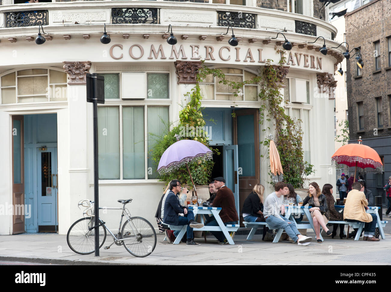 La Taverna commerciale in Spitalfields, London, England, Regno Unito Foto Stock