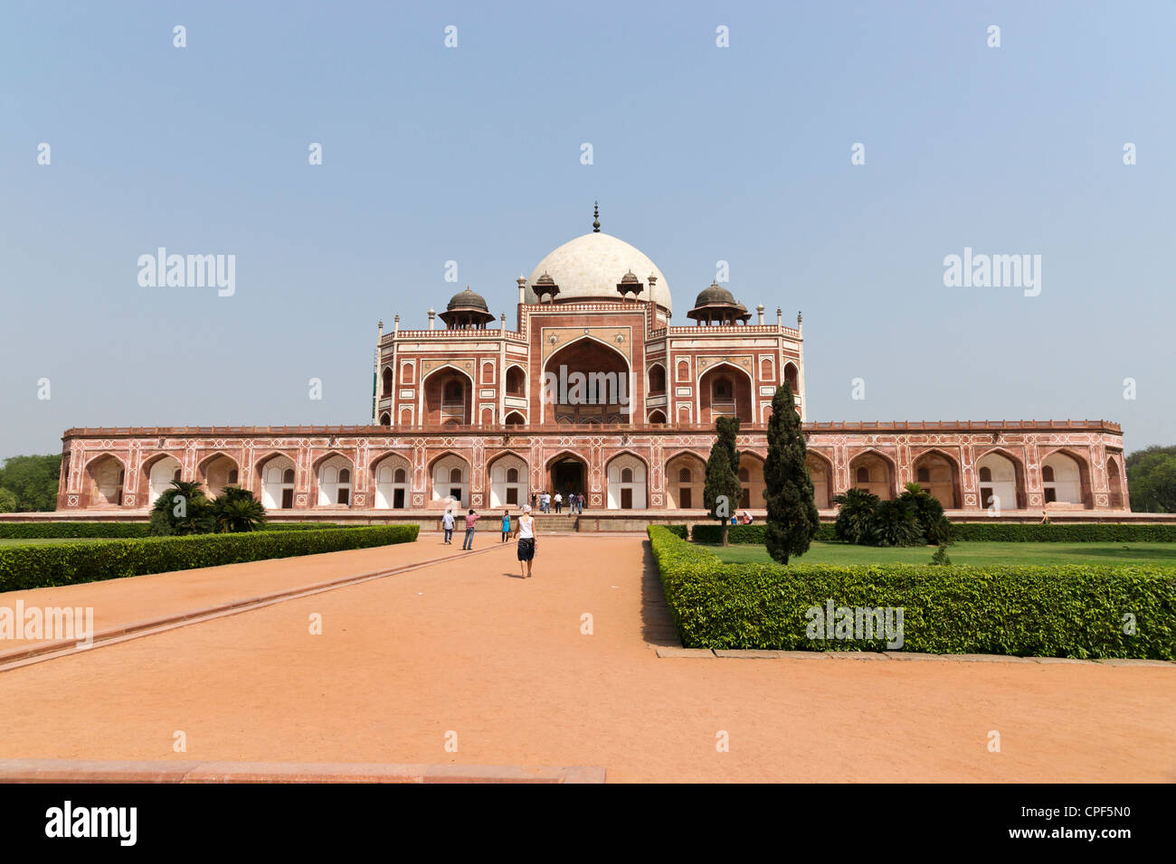 La tomba di Humayun è la tomba dell'imperatore Mughal Humayun. Foto Stock