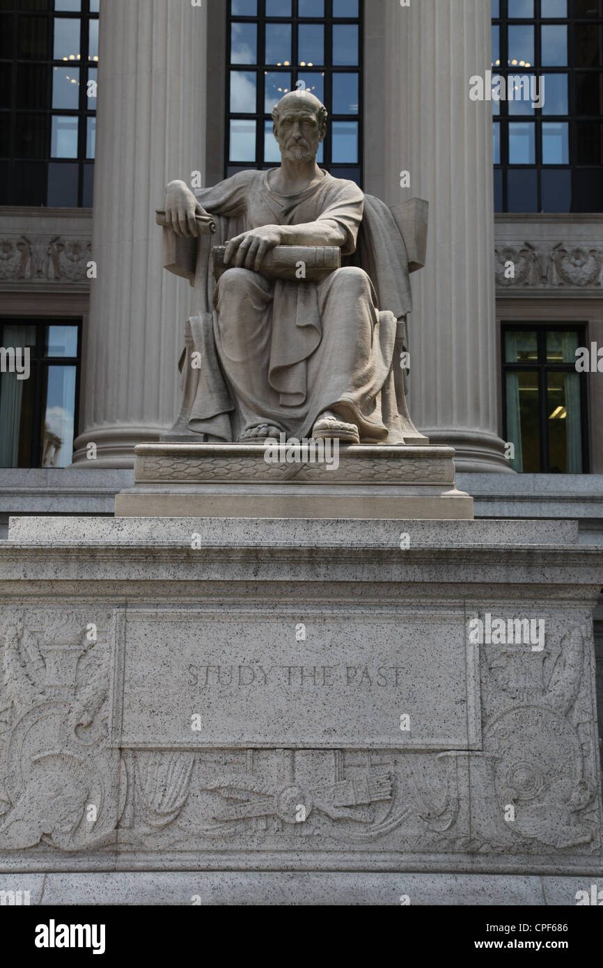 Studiare il passato di Washington D.C. Distretto di Columbia capitale U.S.A. Foto Stock