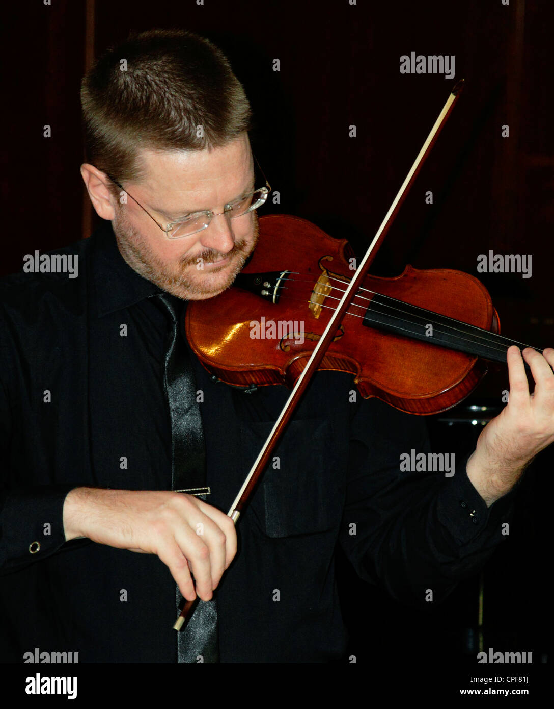 Giocatore del violino Foto Stock