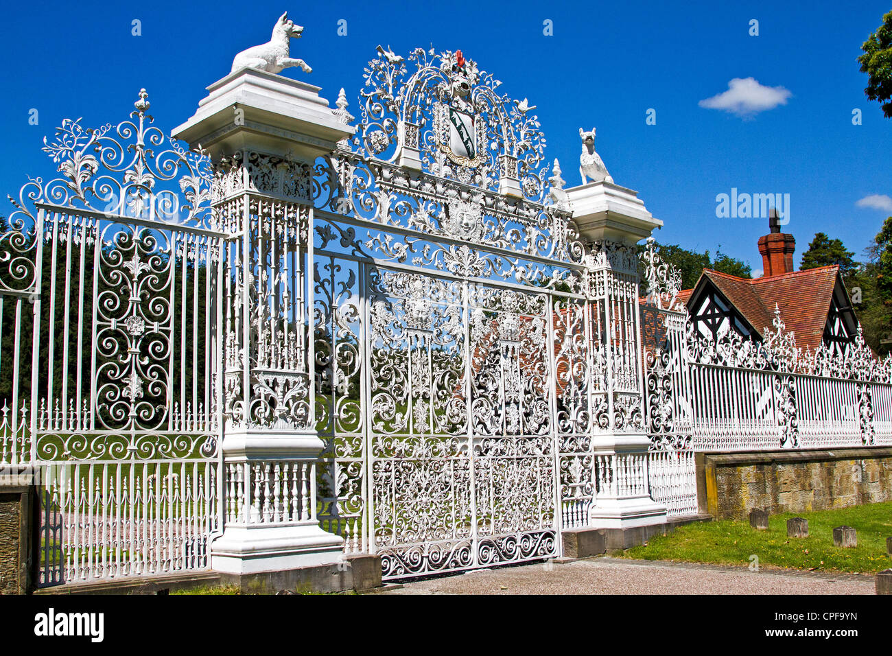 Chirk Castle gate 2 Foto Stock