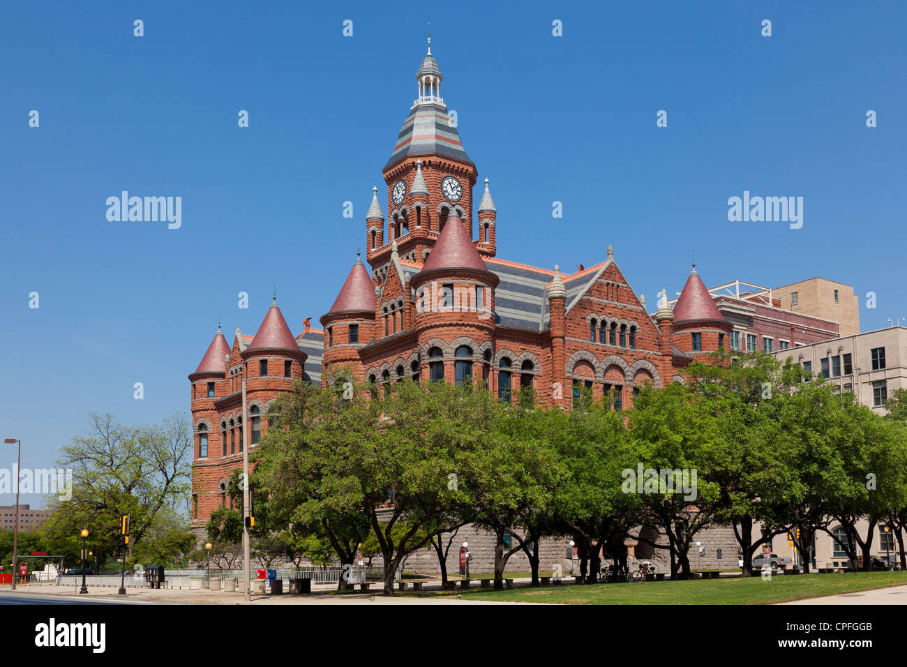 Old Red Courthouse. Dallas, Texas. Foto Stock