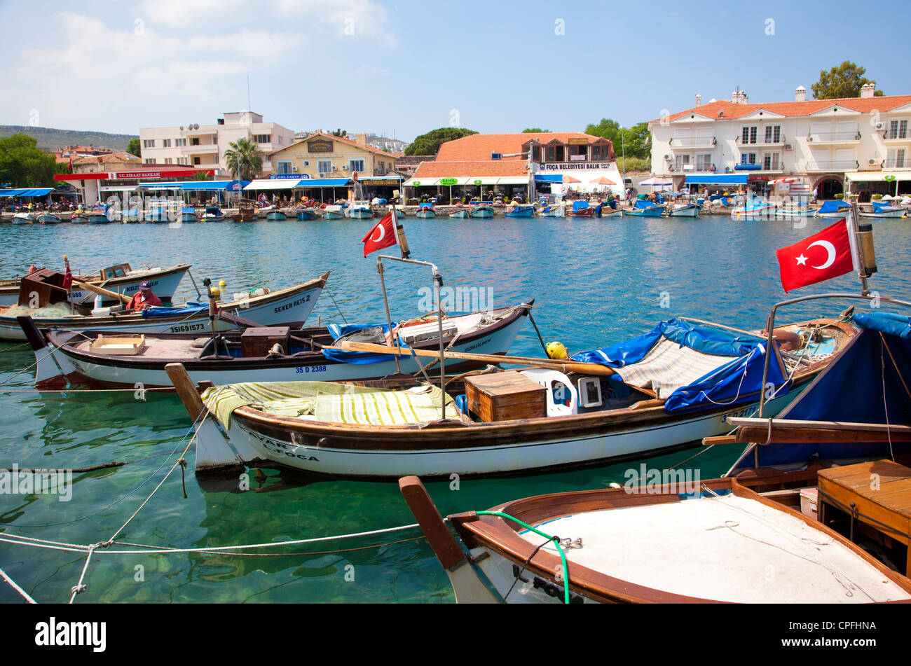 Phocaea Ionio antica città sulla costa occidentale dell'Anatolia, Turchia Foto Stock