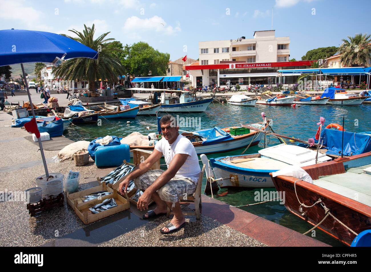 Phocaea Ionio antica città sulla costa occidentale dell'Anatolia, Turchia Foto Stock