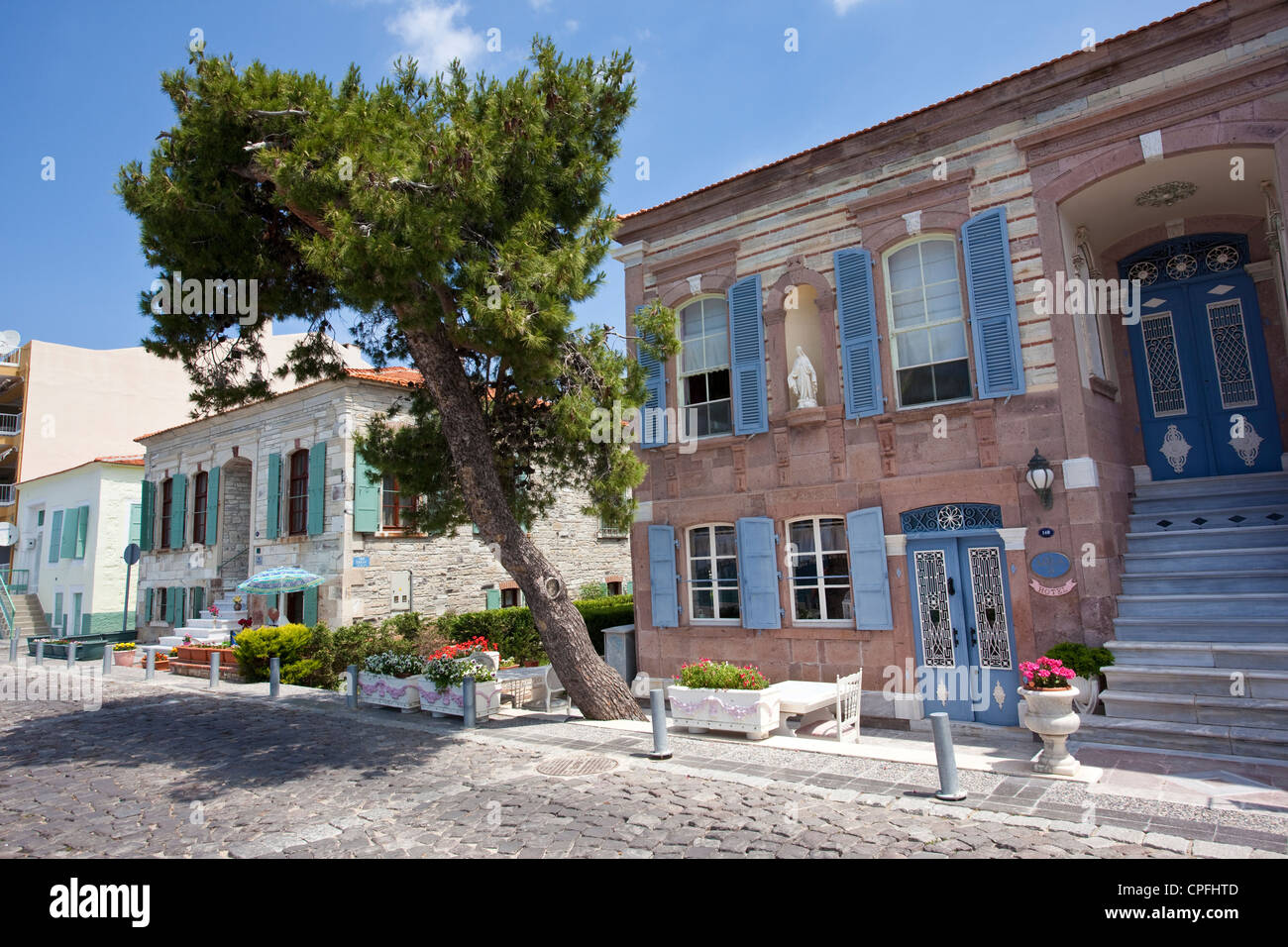 Phocaea Ionio antica città sulla costa occidentale dell'Anatolia, Turchia Foto Stock