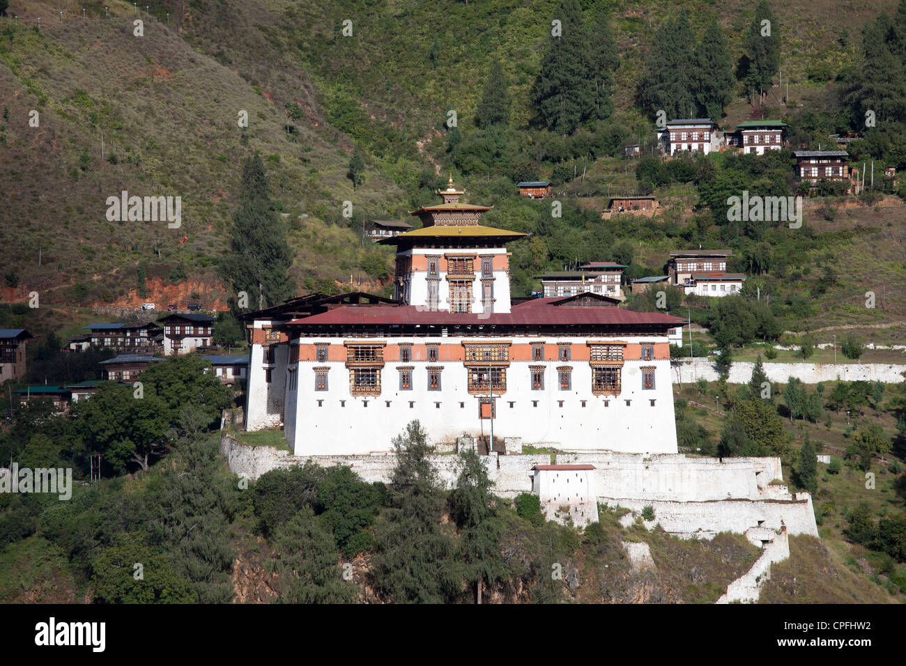 Rinpung Dzong. Paro, Bhutan. Foto Stock