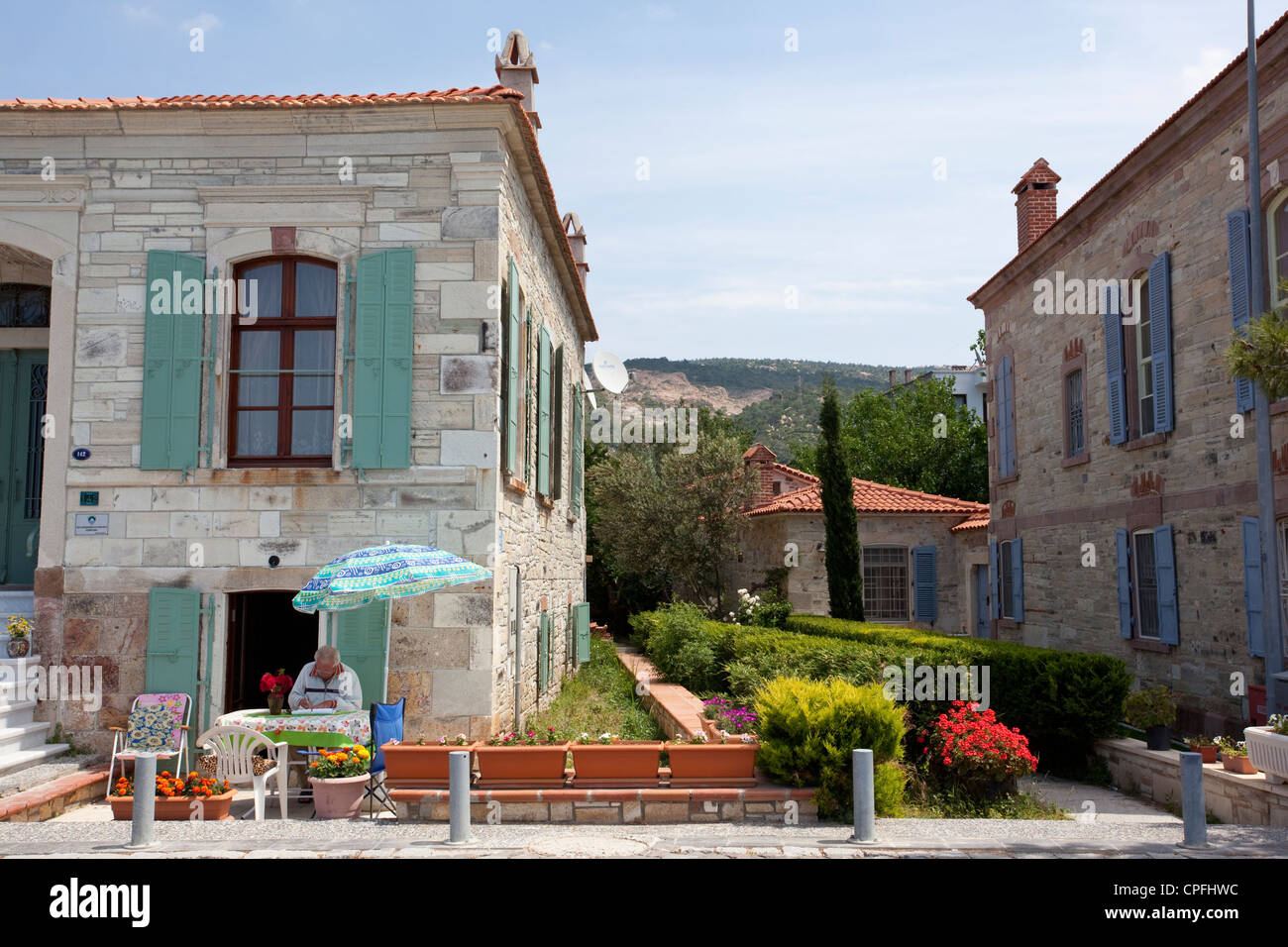 Phocaea Ionio antica città sulla costa occidentale dell'Anatolia, Turchia Foto Stock