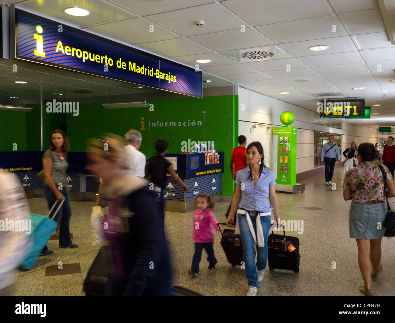 L' aeroporto di Barajas a Madrid, Spagna Foto Stock