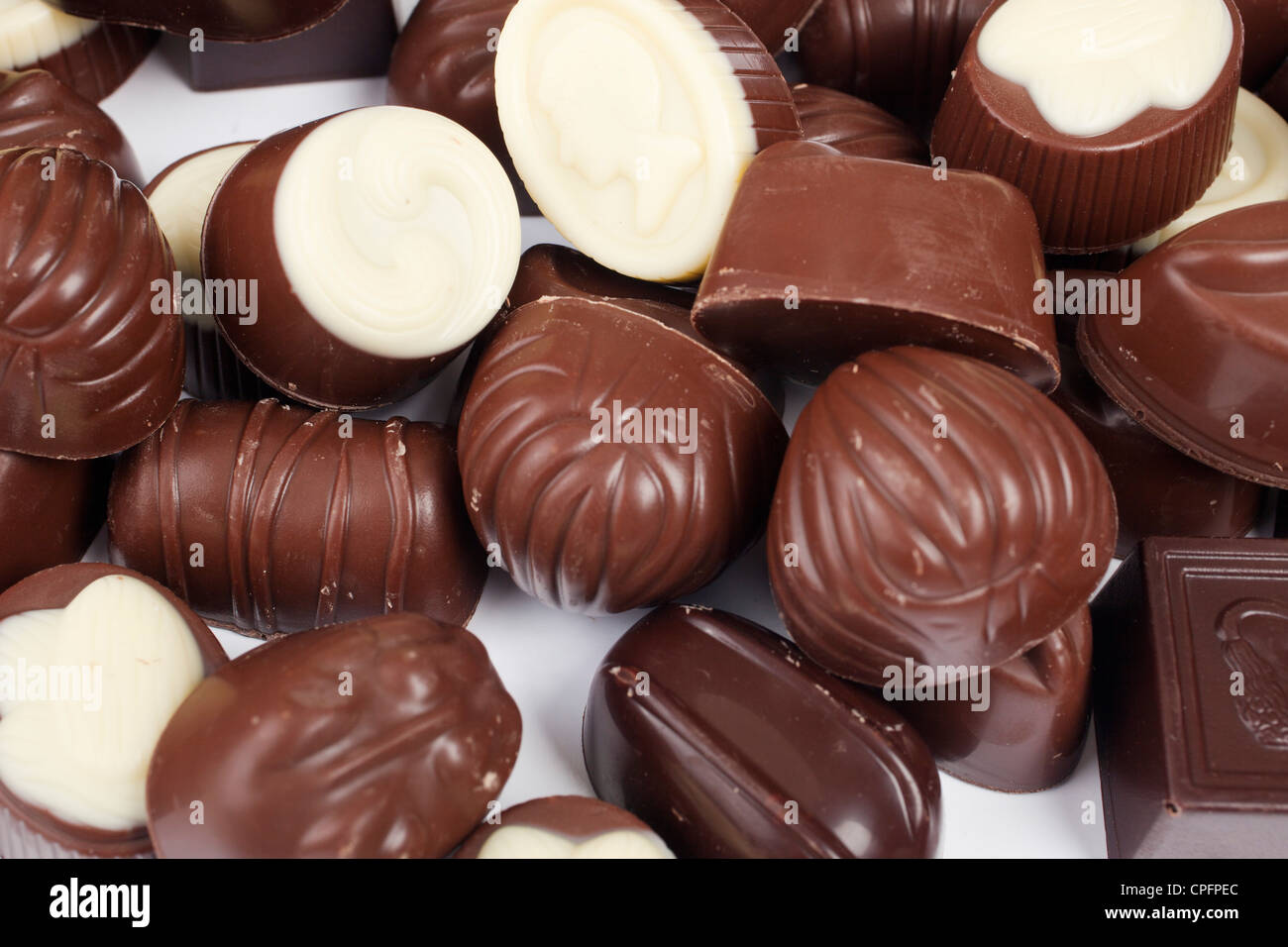 Bonbons di cioccolato Foto Stock