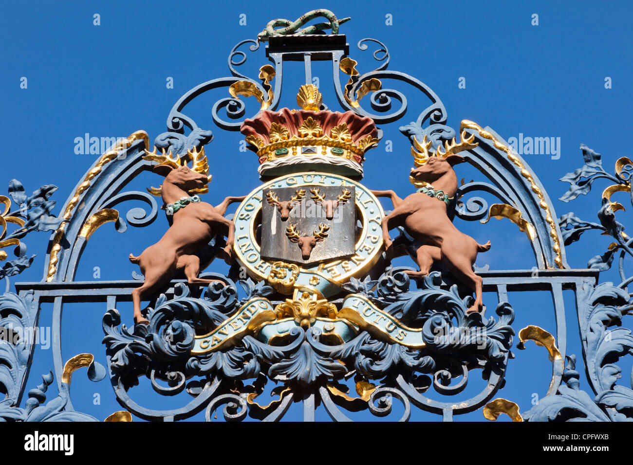 Inghilterra, Londra, Green Park, Ingresso Gateway Stemma Foto Stock