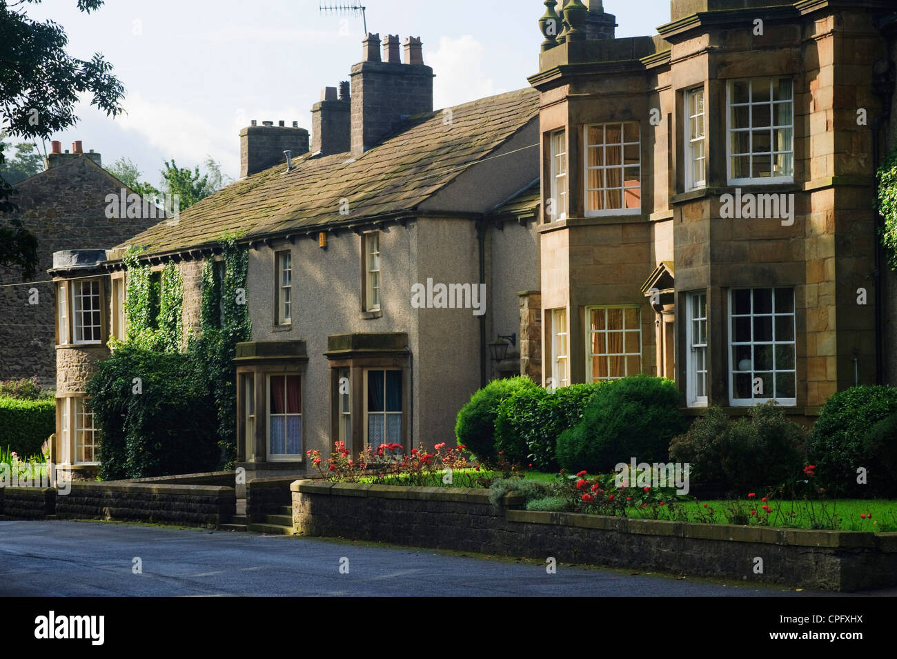 Case a Gisburn, Ribble Valley, Lancashire, Inghilterra Foto Stock