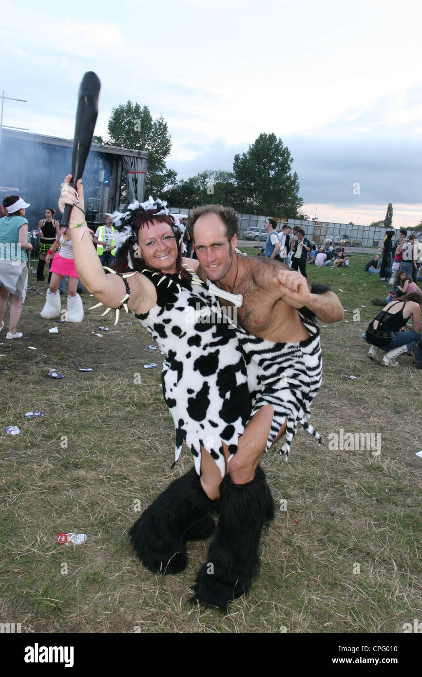 Global Gathering Festival 2005, Long Marston Airfield, Nr Stratford-Upon-Avon, Inghilterra, Regno Unito. Foto Stock