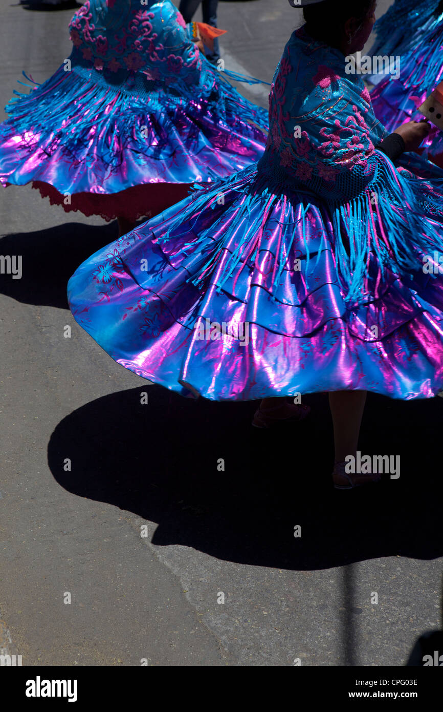 Corteo Nuziale con tradizionalmente condita peruviani, Arequipa, Perù Foto Stock