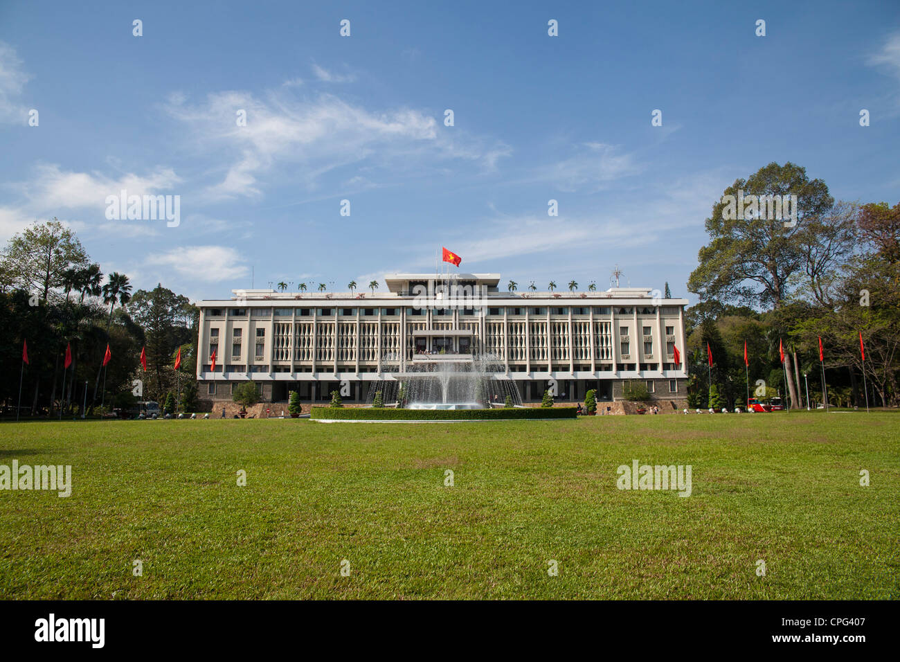 Palazzo della Riunificazione, Ho Chi Minh City, Vietnam Foto Stock