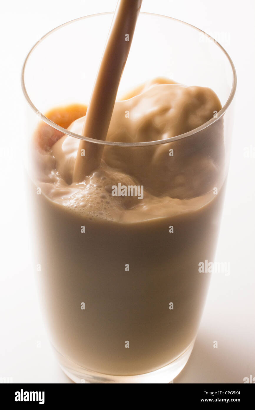 Cioccolato al latte shake Foto Stock