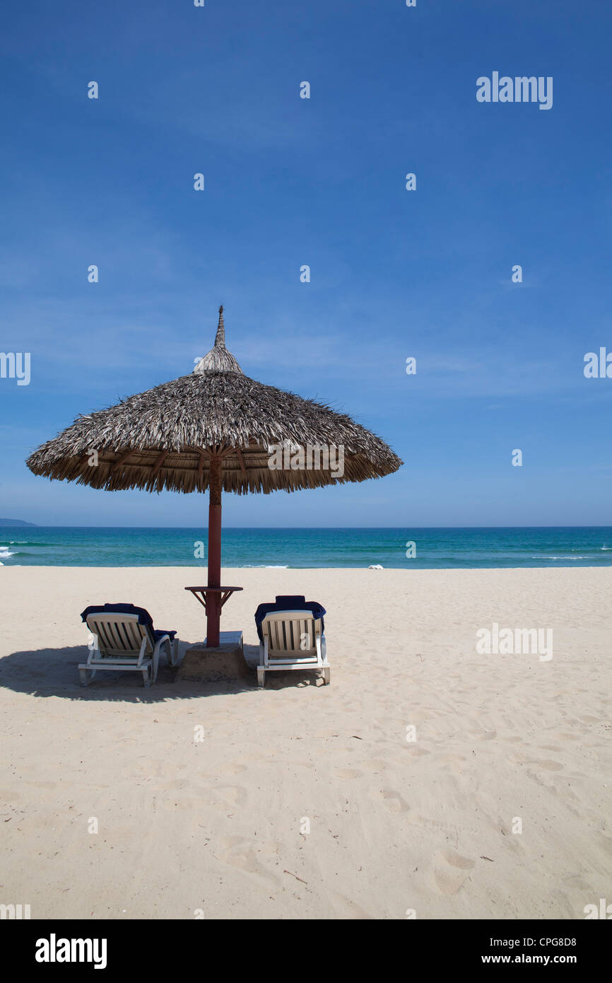 Vista sulla spiaggia di Da Nang il 2 marzo 2012 di Da Nang, Vietnam Foto Stock