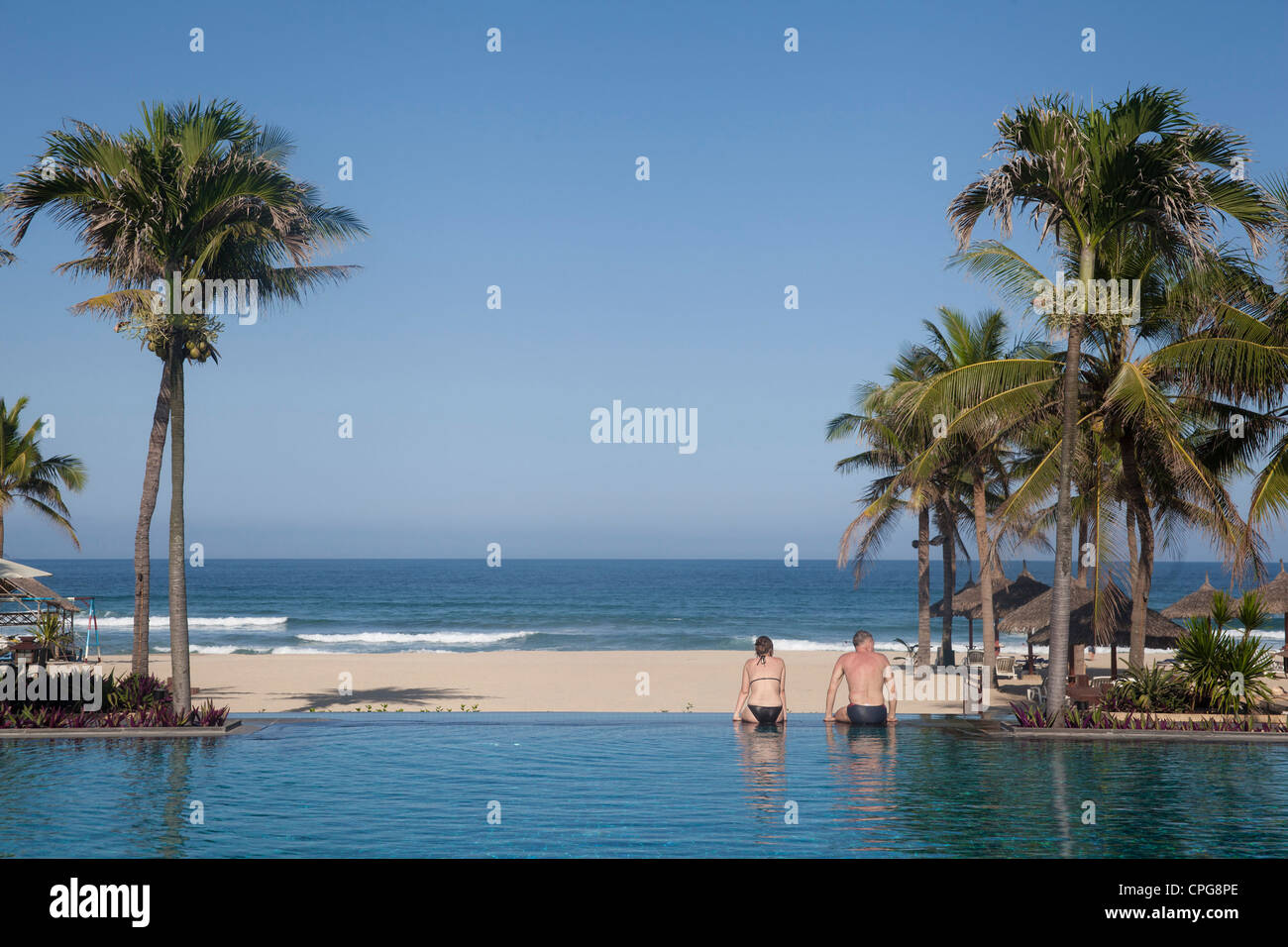 Viste Furama Beach Resort il 2 marzo 2012 di Da Nang, Vietnam Foto Stock