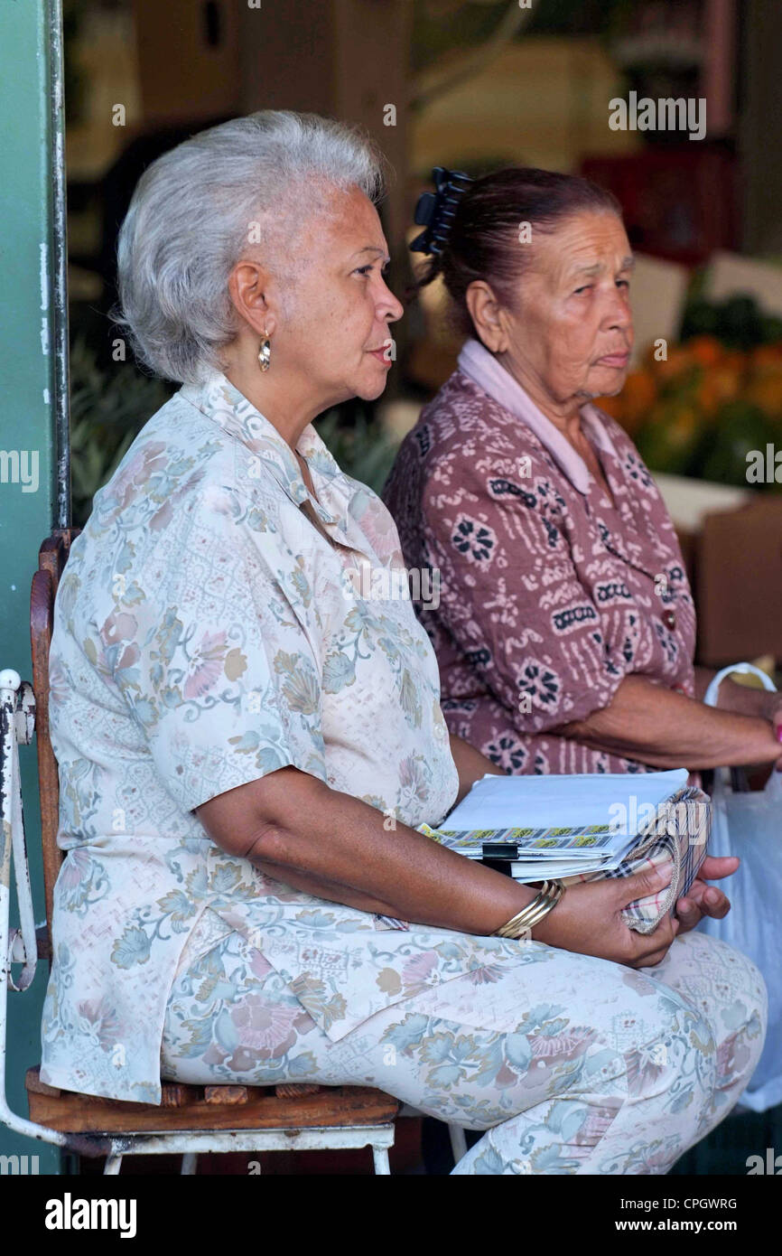 PUERTO RICO SAN JUAN Plaza Mercado Foto Stock