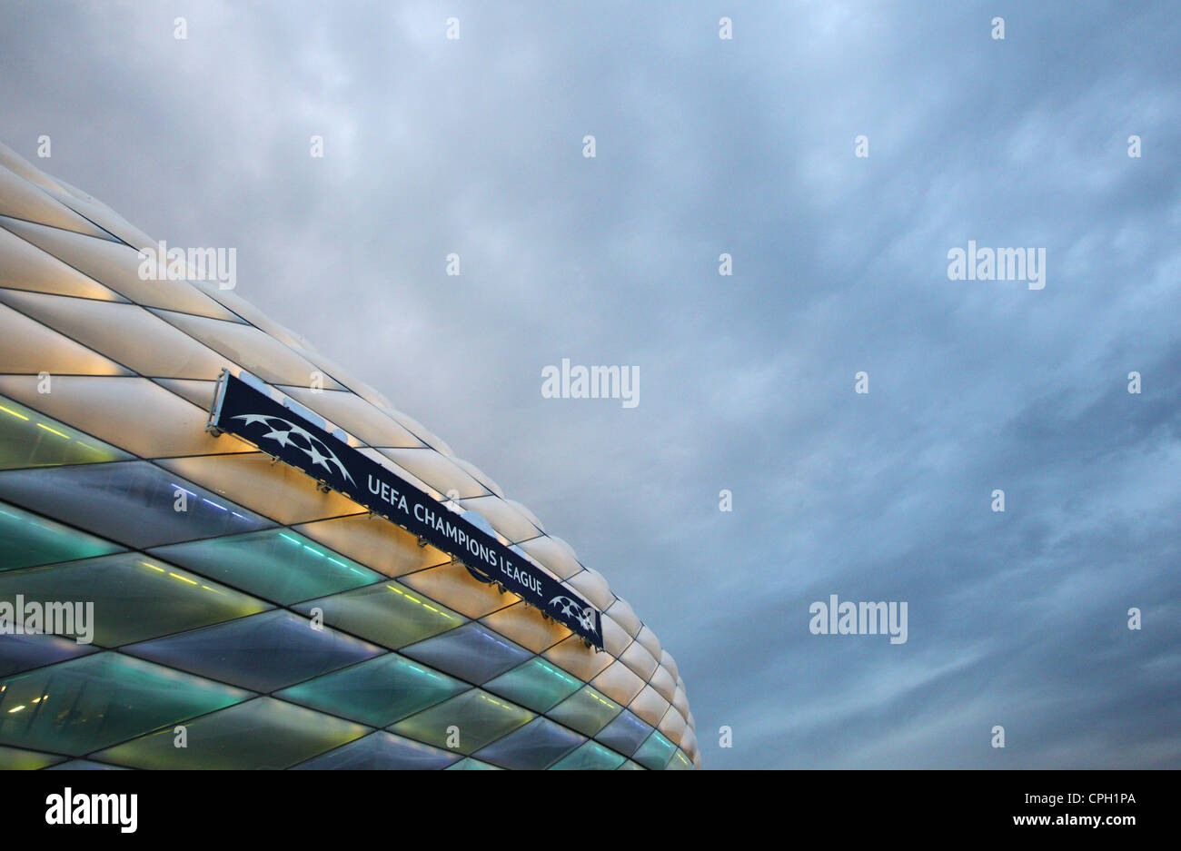 L'Allianz Arena nella foto durante la finale di UEFA Champions League 2012 Bayern Munich v Chelsea Foto Stock