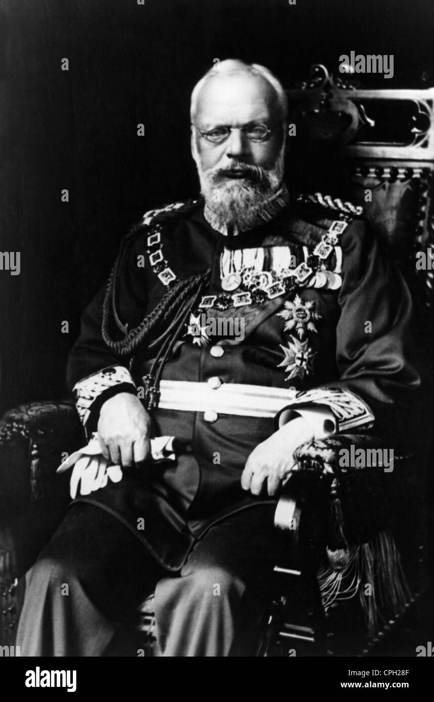 Louis III, 7.1.1845 - 18.10.1921, Re di Baviera 5.11.1913 - 8.11.1919, mezza lunghezza, circa 1914, Foto Stock