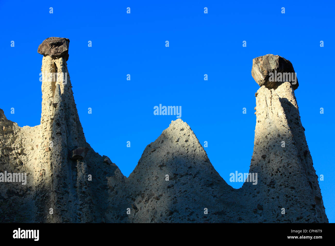 Benton, Moraine, terra piramide, piramidi di terra, Eringer valley, erosione, Euseigne, forma, forma, forme, dimensioni, sky, LOAM, natura Foto Stock