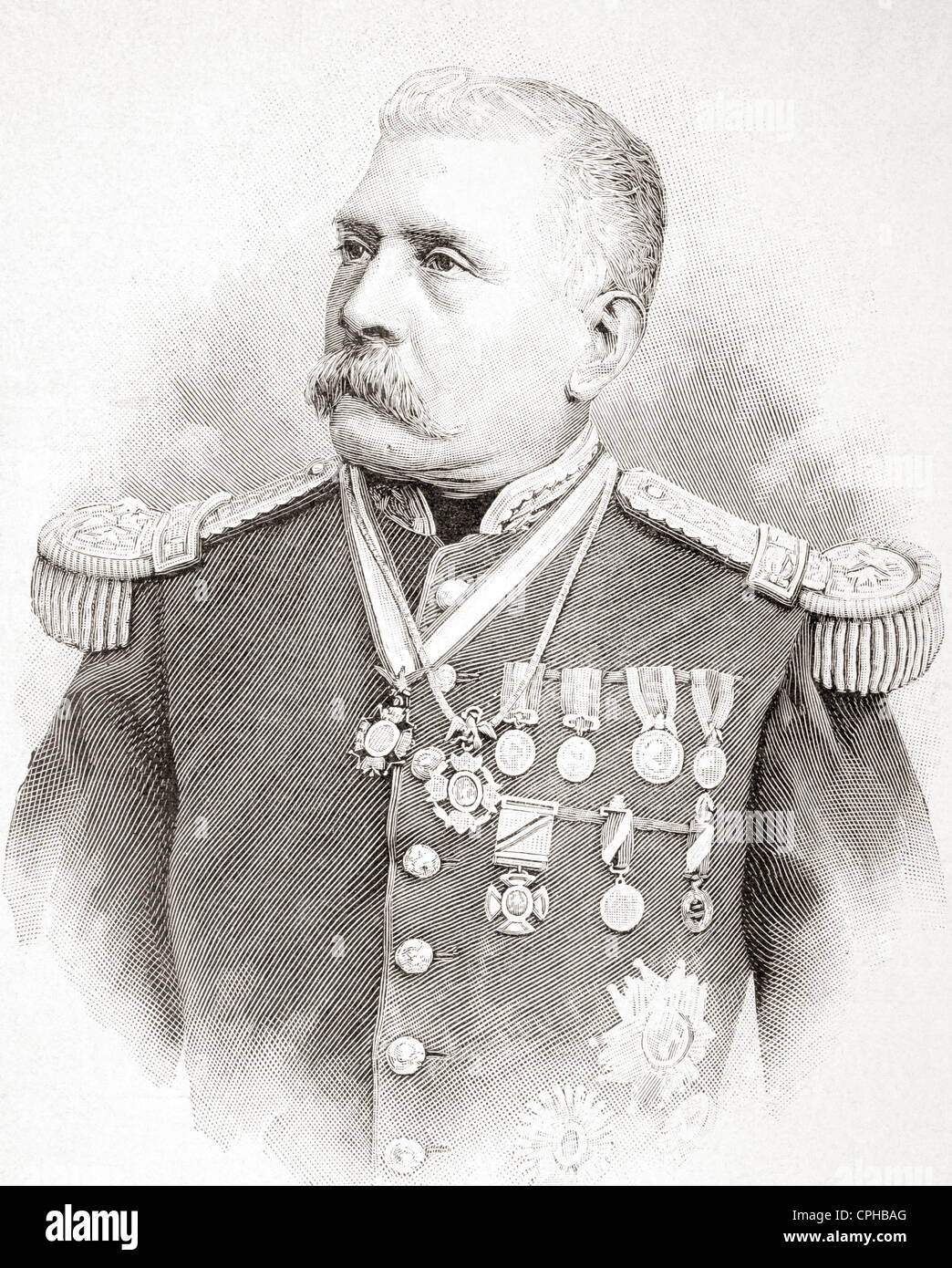 José de la Cruz Porfirio Díaz Mori, 1830 - 1915. Ventinovesima Presidente del Messico. Da L'illustrazione pubblicato nel 1897. Foto Stock
