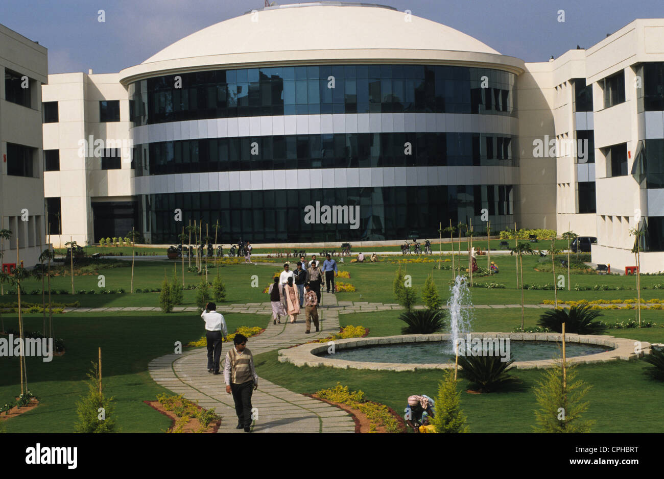 INDIA Bangalore , campus di Infosys nella città di elettronica, Infosys è uno dei principali sviluppatori di software e offre e-soluzione, callcenter e BPO Foto Stock