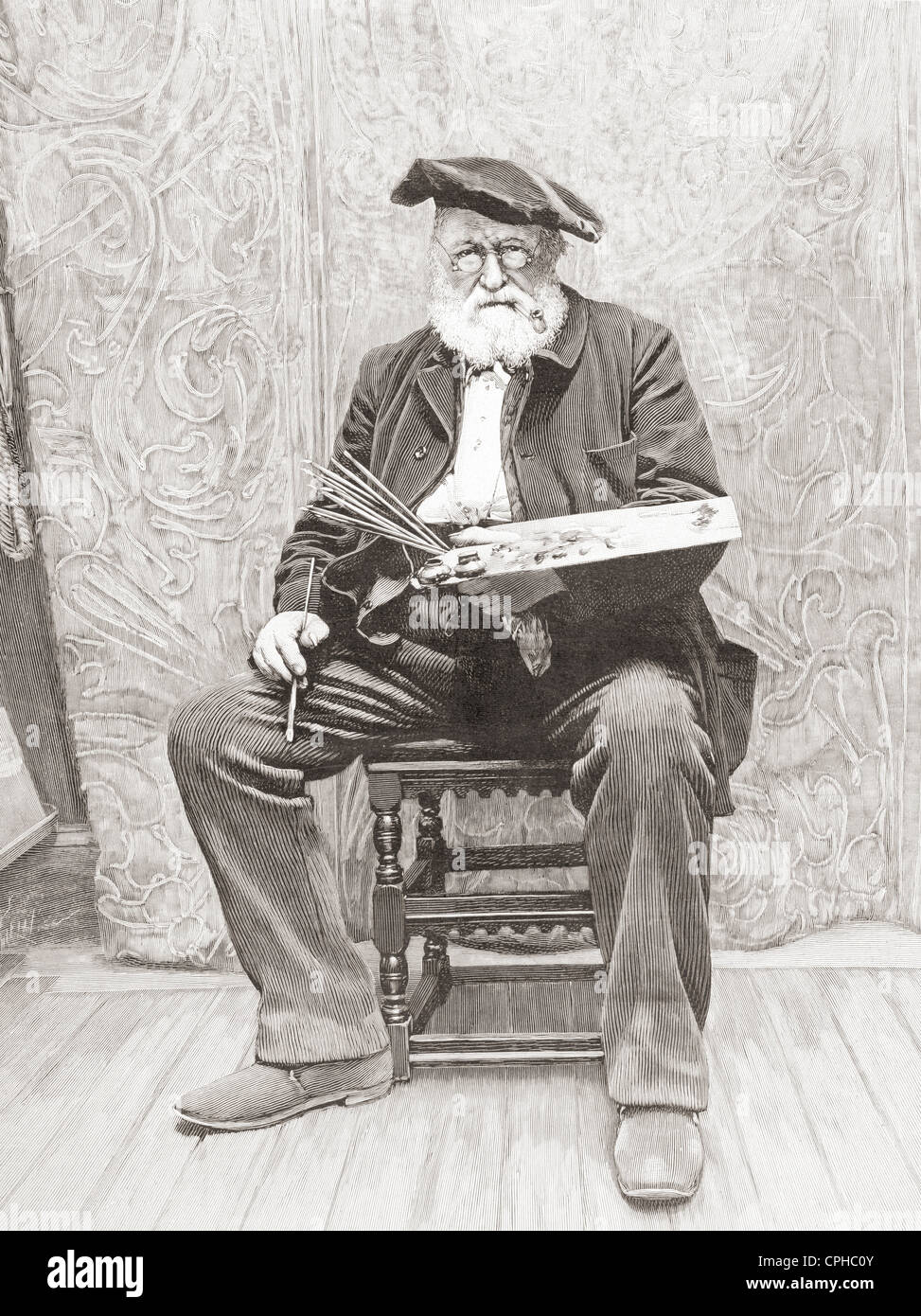 François Louis Français, 1814 - 1897. Pittore Francese. Da L'illustrazione pubblicato nel 1897. Foto Stock