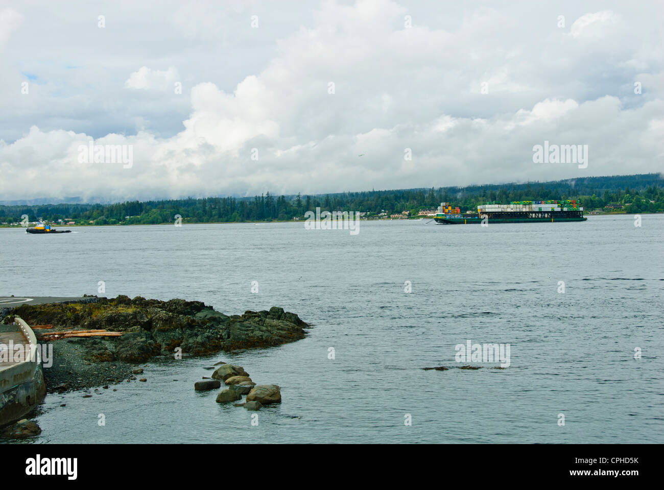 La pesca del salmone,aprile punto,Quadra Island,famoso Chinook la pesca al salmone, Campbell River,l'isola di Vancouver, British Columbia, Canada Foto Stock