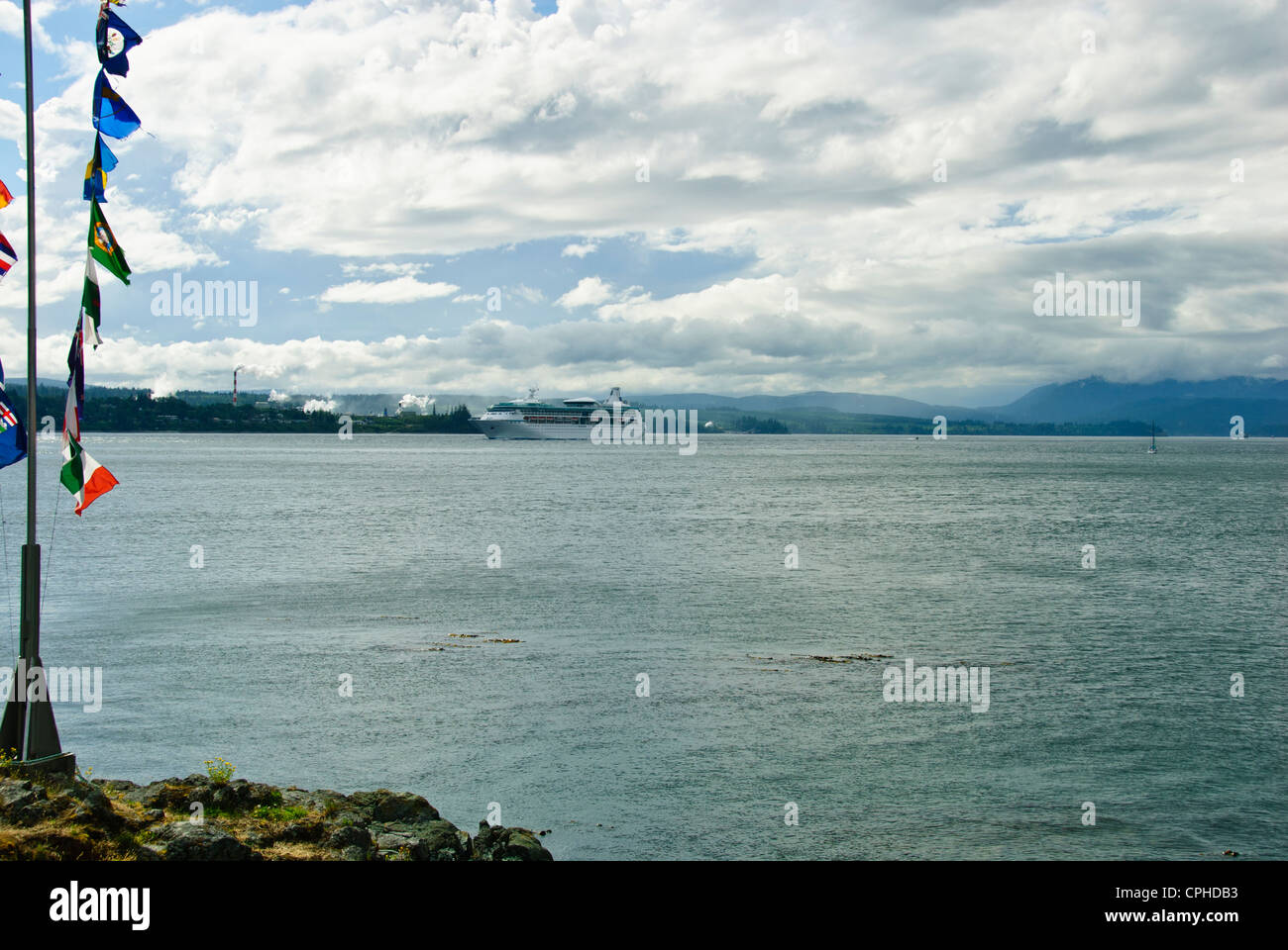 La pesca del salmone,aprile punto,Quadra Island,famoso Chinook la pesca al salmone, Campbell River,l'isola di Vancouver, British Columbia, Canada Foto Stock