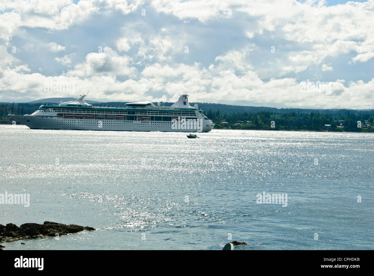 La pesca del salmone,aprile punto,Quadra Island,famoso Chinook la pesca al salmone, Campbell River,l'isola di Vancouver, British Columbia, Canada Foto Stock