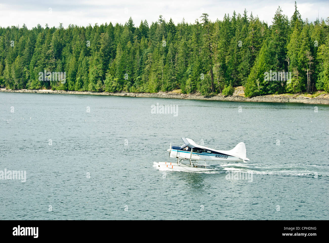 La pesca del salmone,aprile punto,Quadra Island,famoso Chinook la pesca al salmone, Campbell River,l'isola di Vancouver, British Columbia, Canada Foto Stock