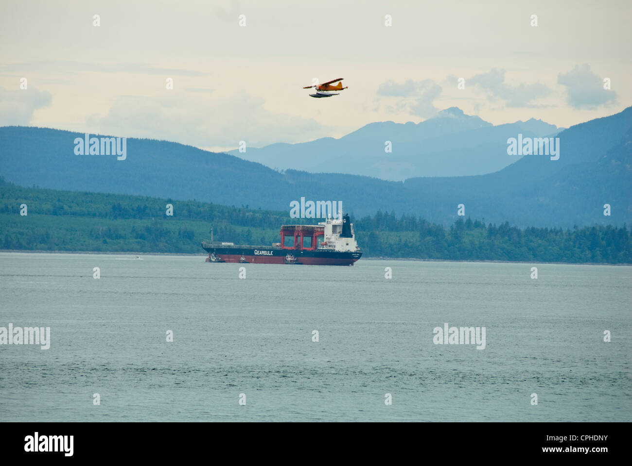 La pesca del salmone,aprile punto,Quadra Island,famoso Chinook la pesca al salmone, Campbell River,l'isola di Vancouver, British Columbia, Canada Foto Stock