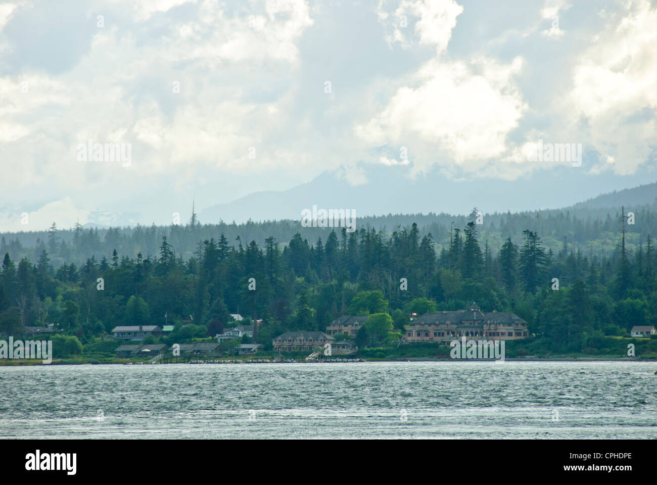 La pesca del salmone,aprile punto,Quadra Island,famoso Chinook la pesca al salmone, Campbell River,l'isola di Vancouver, British Columbia, Canada Foto Stock