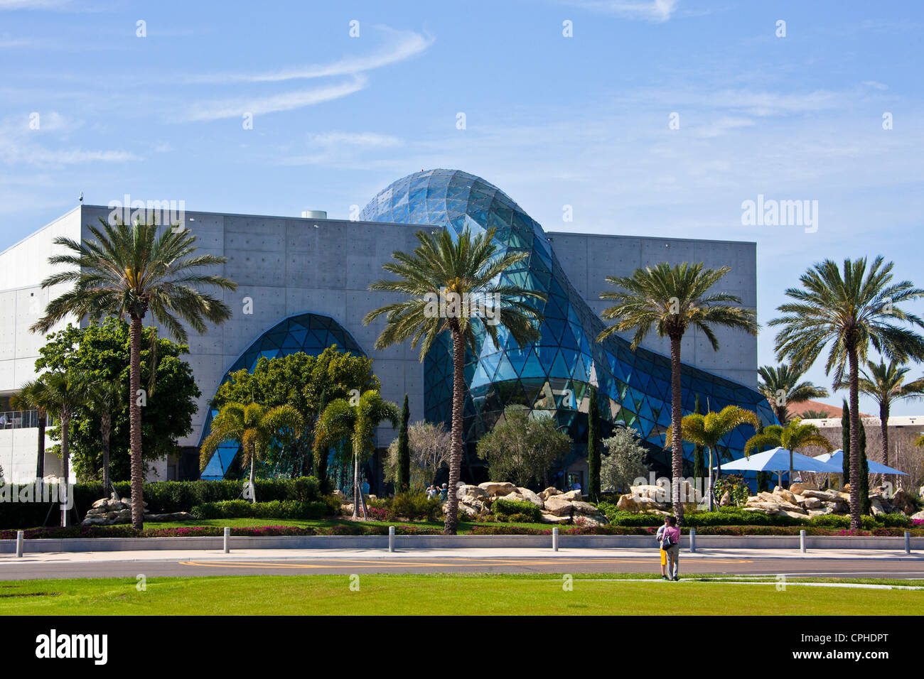 Stati Uniti d'America, Stati Uniti, America, Florida, San Pietroburgo, architettura, arte, artistico, dali, fiori, verde, moderna, museo, palm tr Foto Stock