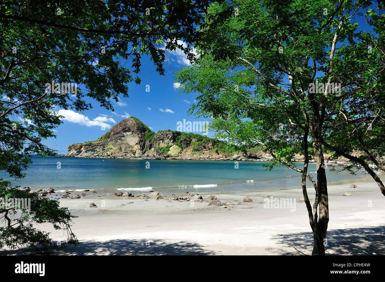 Spiaggia, Wellness Resort, Pacific Coast, Nicaragua america centrale, Playa Gigante, spiaggia, sabbia, Playa Gigante, coast Foto Stock