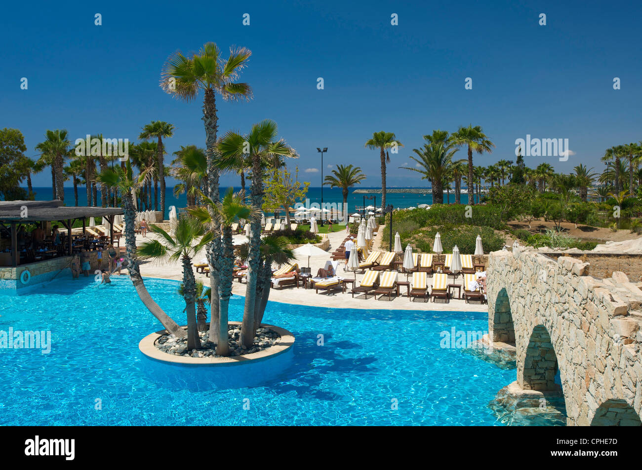 A sud di Cipro, Cipro, Europa, Greco, Le Meridien, hotel, alberghi, complesso di hotel, Resort, Villaggi, turismo, turistica, edificio c Foto Stock