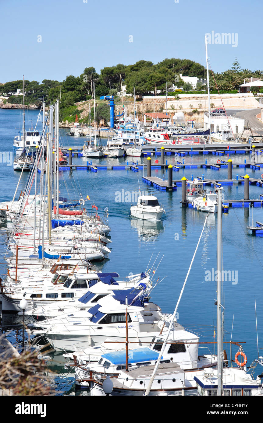 Porto di Ciudadella, Ciutadella de Menorca Minorca, Isole Baleari, Spagna Foto Stock