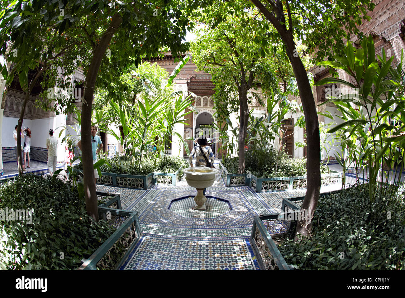 All'interno del Palais Bahia marrakech marocco Foto Stock