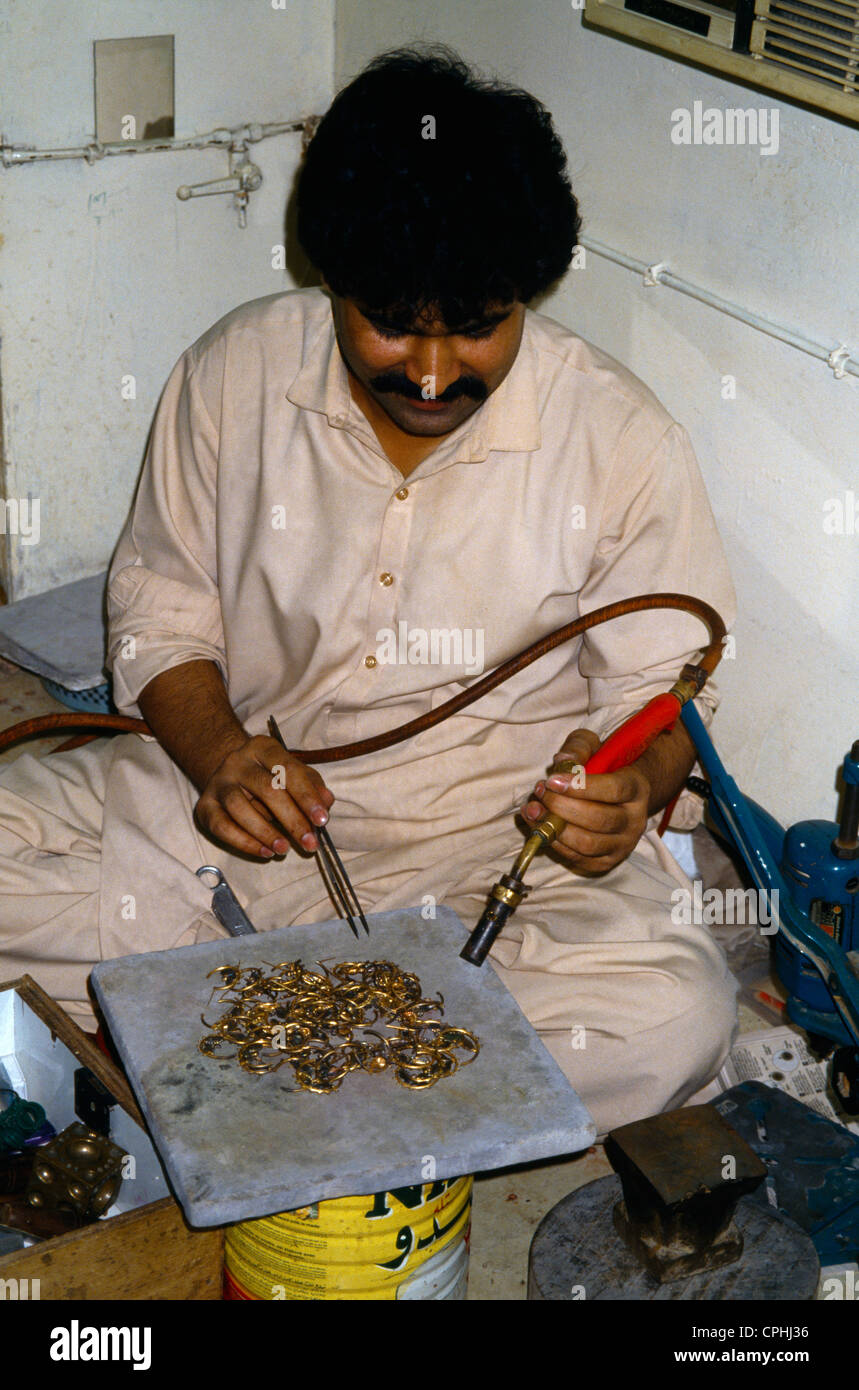Dubai EMIRATI ARABI nuovo Gold Souk artigiano Foto Stock