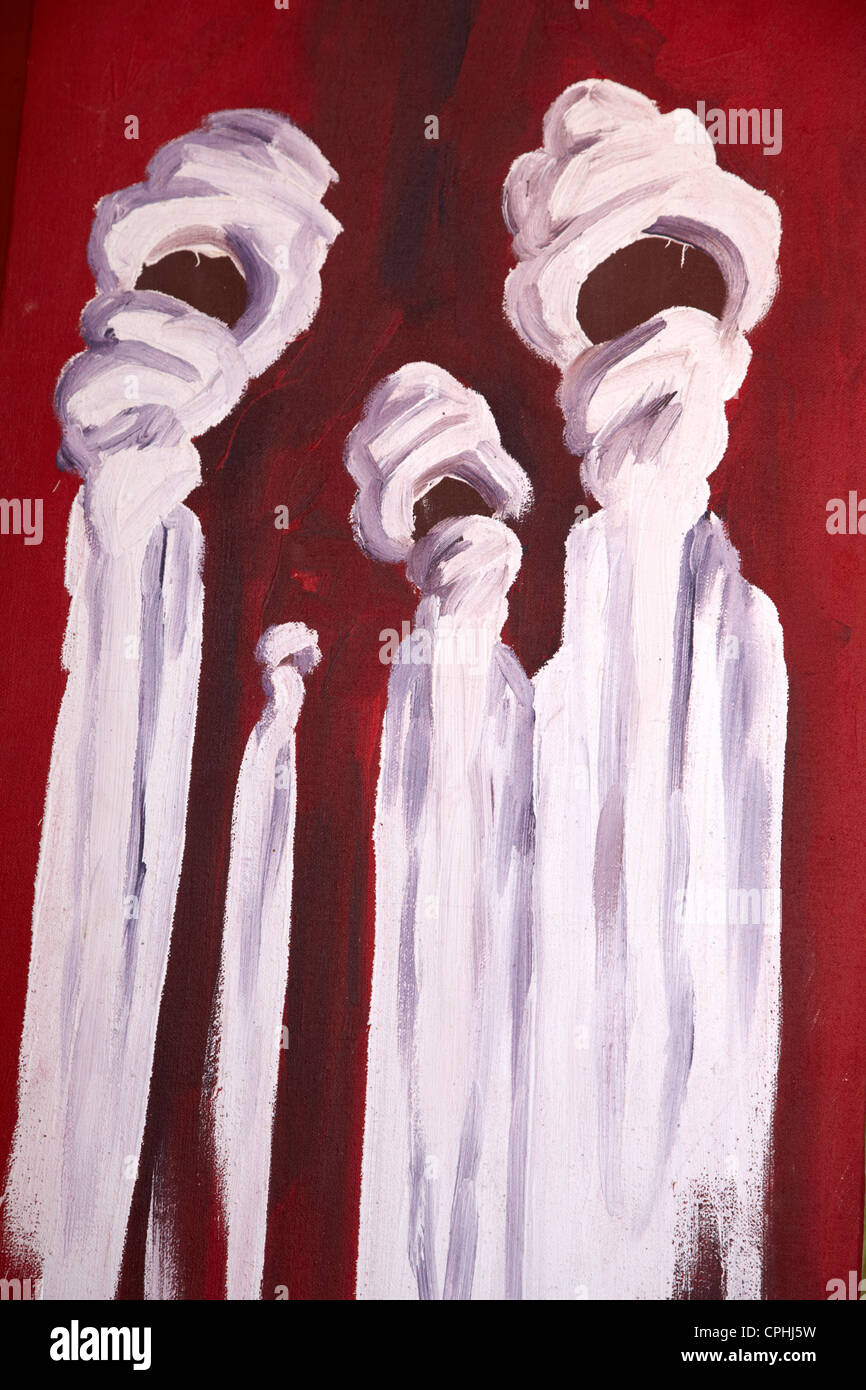 Locale arte marrakech marocco Foto Stock