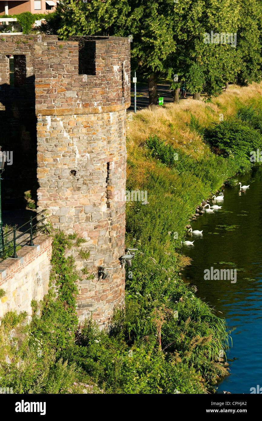 "Waterpoortje' (Acqua) di gate, Maastricht, Limburgo, Paesi Bassi, l'Europa. Foto Stock