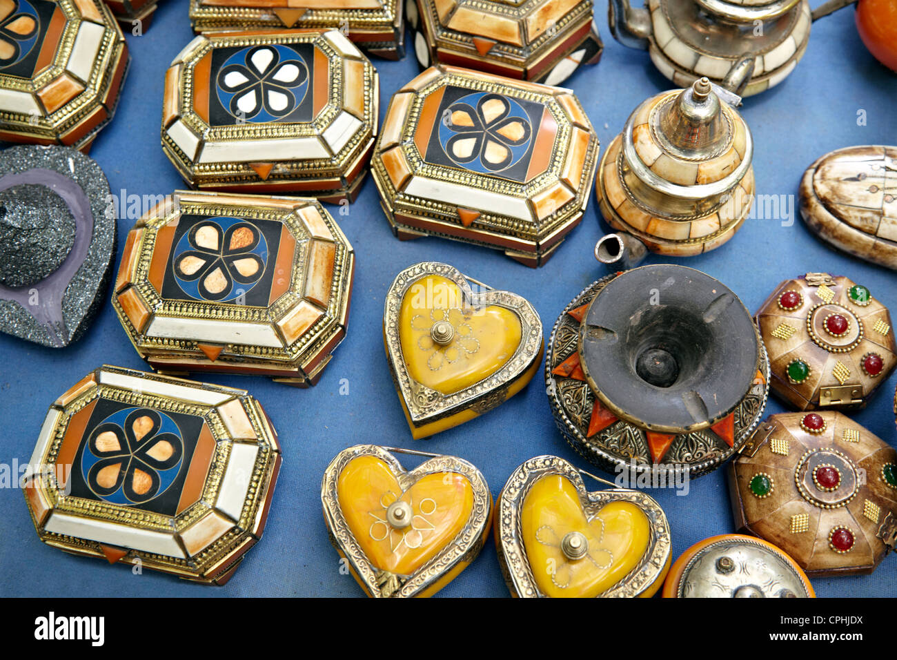 Ceramiche locali marrakech marocco Foto Stock