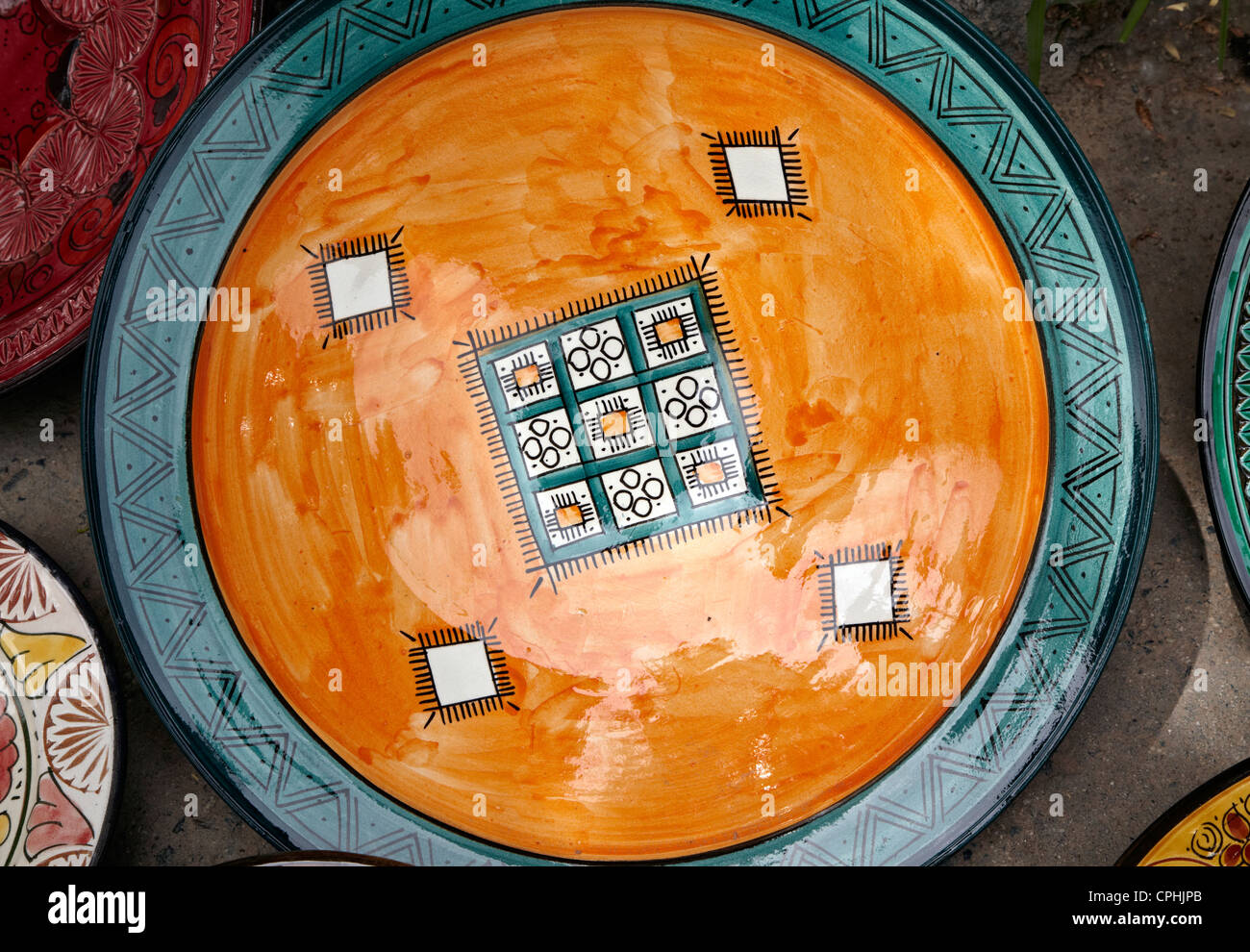 Ceramiche locali marrakech marocco Foto Stock