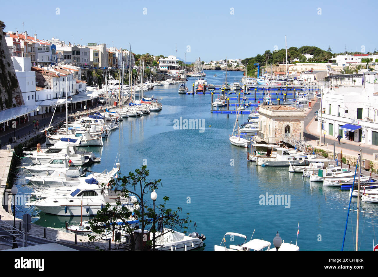 Porto di Ciudadella, Ciutadella de Menorca Minorca, Isole Baleari, Spagna Foto Stock