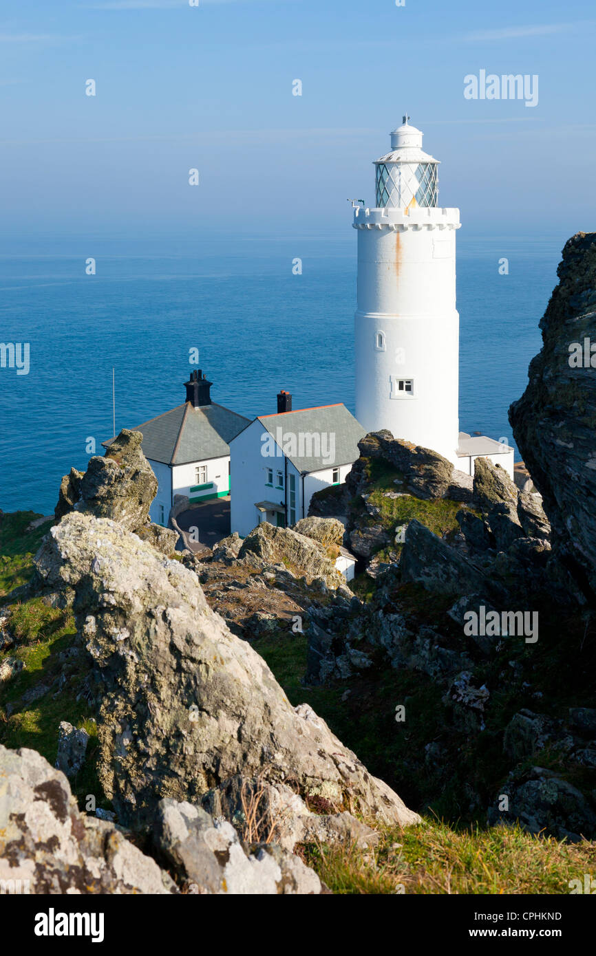 Il 1836 faro al punto iniziale Devon England Regno Unito Foto Stock