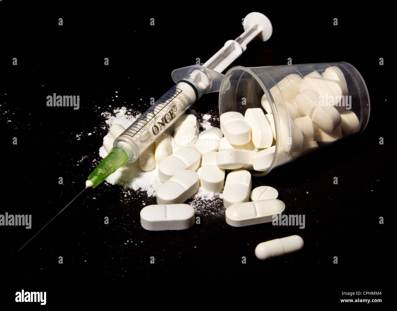 abuso di droga Foto Stock