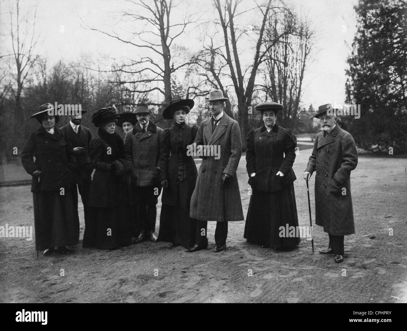 Il principe Friedrich Wilhelm von Preussen con il suo fidanzato Agathe von Ratibor, 1910 Foto Stock