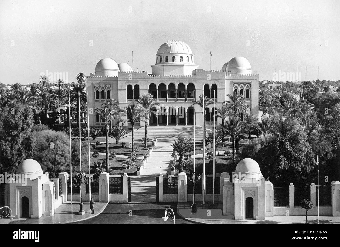 Casa privata italiana di governatore generale della Libia 1939 Foto Stock