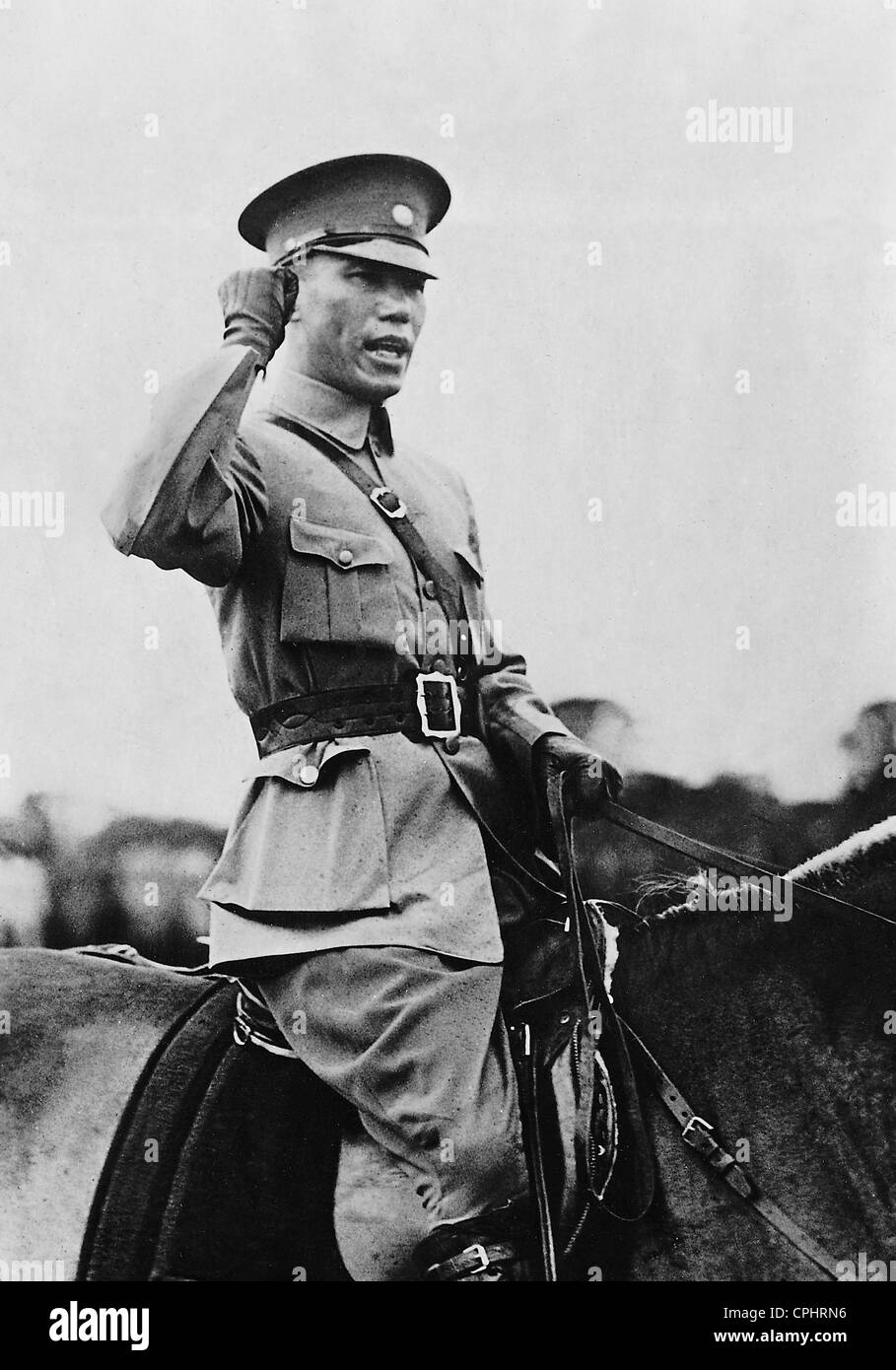 Chiang Kai-shek a cavallo Foto Stock